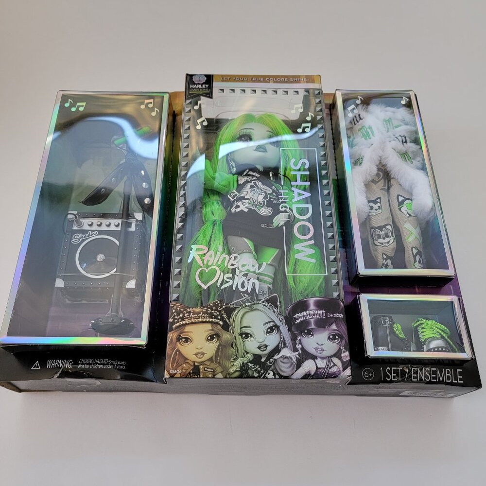 Rainbow Vision Shadow High Neon Shadow - Harley Limestone (Neon Green), new